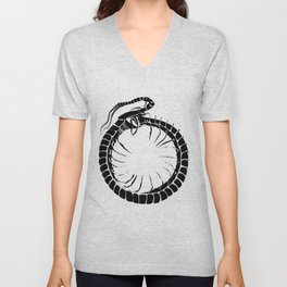 Ouroboros Centipede V Neck T Shirt