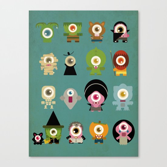 monsters nightmare Canvas Print