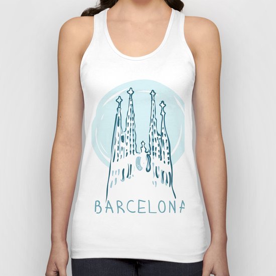 Barcelona 01 Unisex Tank Top