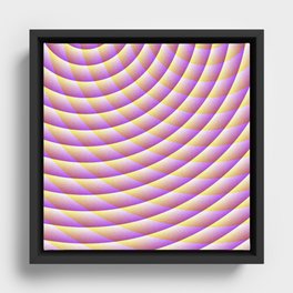 Purple Curves Framed Canvas