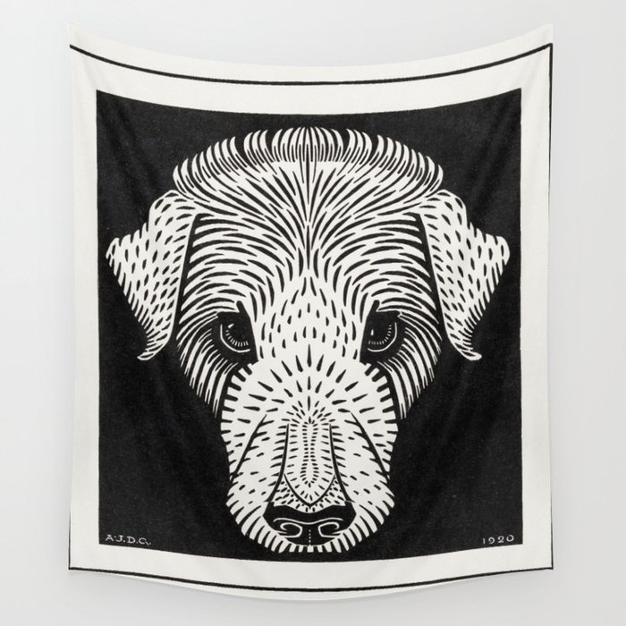 Dog's Head Wall Tapestry