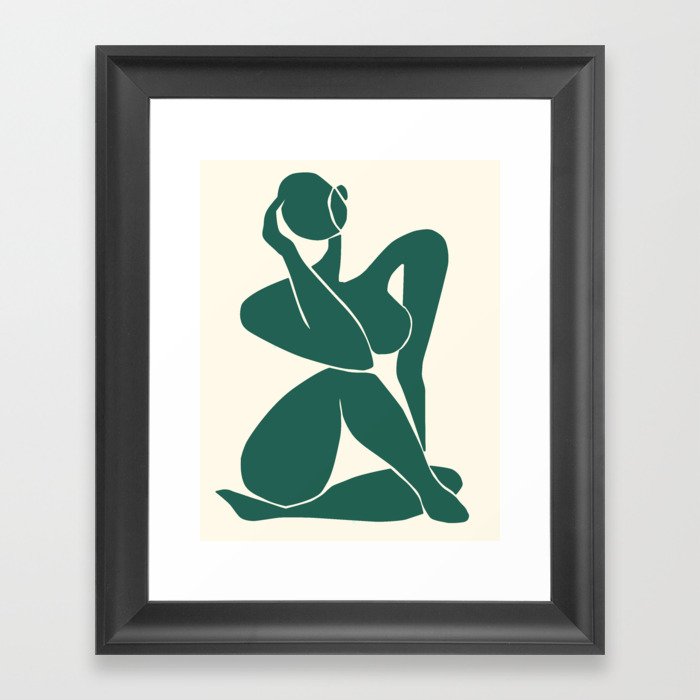Body in Jade Framed Art Print