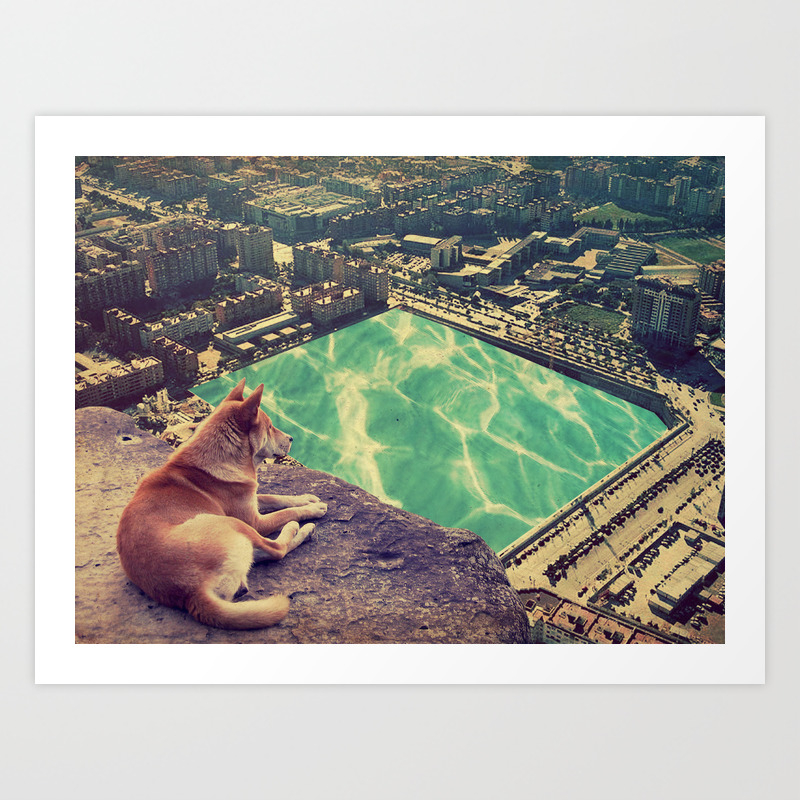lobo solitario Art Print by elgaio | Society6