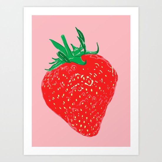 Strawberry, 2013. Art Print