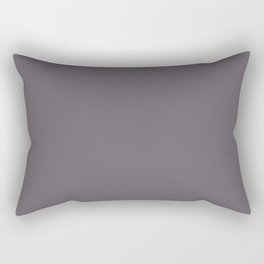 Dark Gray Solid Color Pairs Pantone Excalibur 18-3905 TCX Shades of Gray Hues Rectangular Pillow