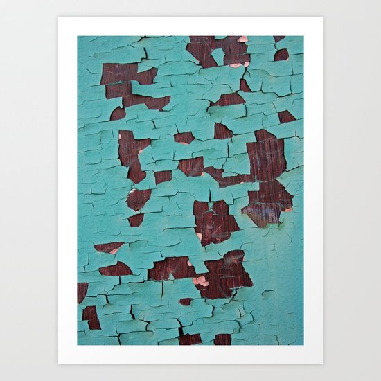 A Peeling Paint Art Print