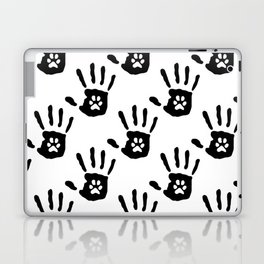 Paw in hand Laptop Skin