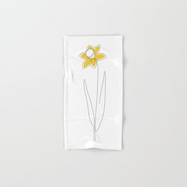 Mustard Daffodil Hand & Bath Towel