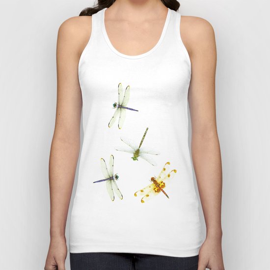 Dragonfly Pattern Unisex Tank Top