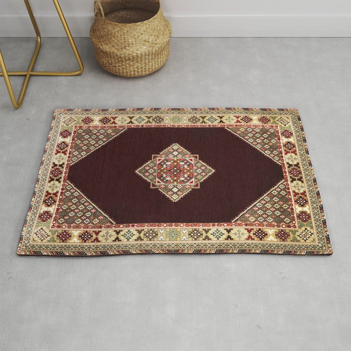 N161 - Heritage Oriental Traditional Moroccan Style Vintage Carpet   Rug