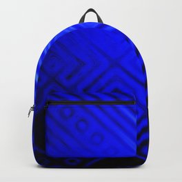 Blue Grid Backpack