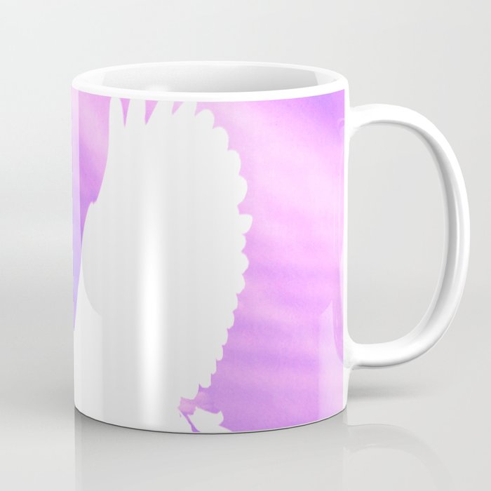 egret purple aesthetic wildlife art abstract nature photography Coffee Mug