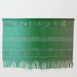 Modern Aqua Green And Herbal Chive Green Ombre Gradient Abstract Pattern Wall Hanging