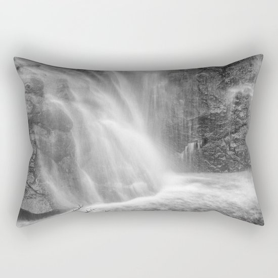 Mountains water. Monochrome. Rectangular Pillow