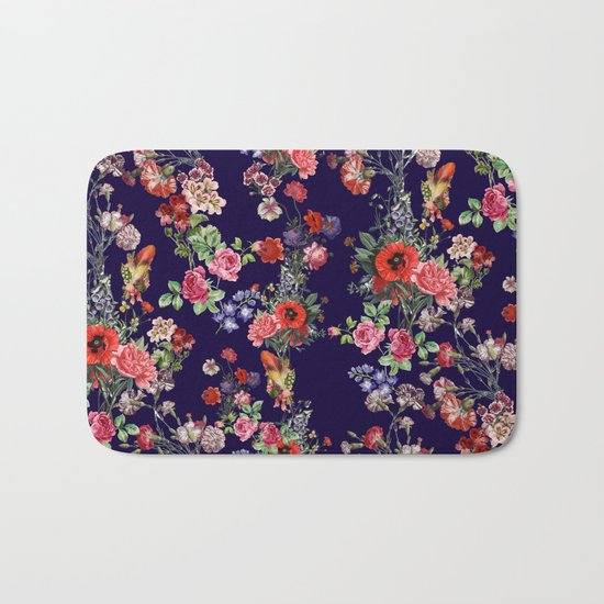 Botanical Pattern Bath Mat