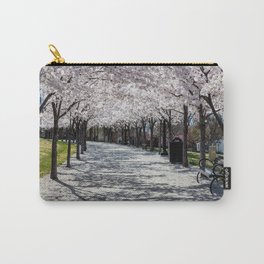 Cherry Blossoms Bloom along Sandy Path at Utah State Capitol Carry-All Pouch | Parkbench, Path, Saltlakecity, Flowers, Trail, Photo, Cherryblossoms, Digital, Utahcapitol, Bloom 