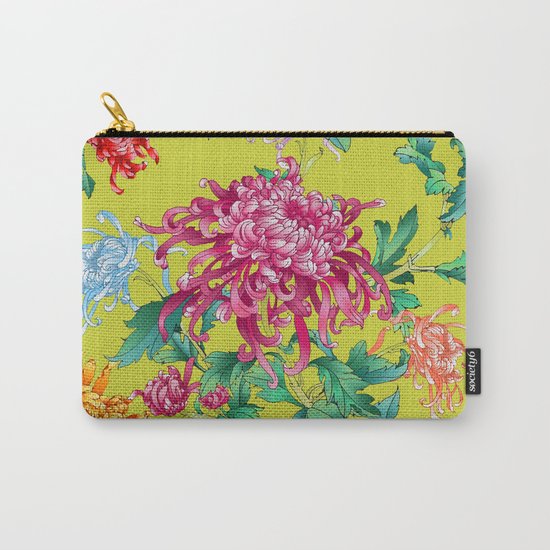 Oriental Flowers Carry-All Pouch