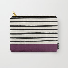 Plum x Stripes Carry-All Pouch