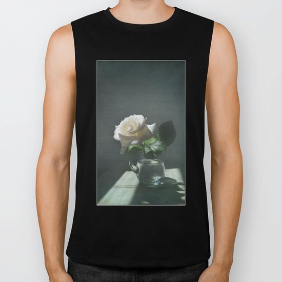 White Rose Translation Biker Tank