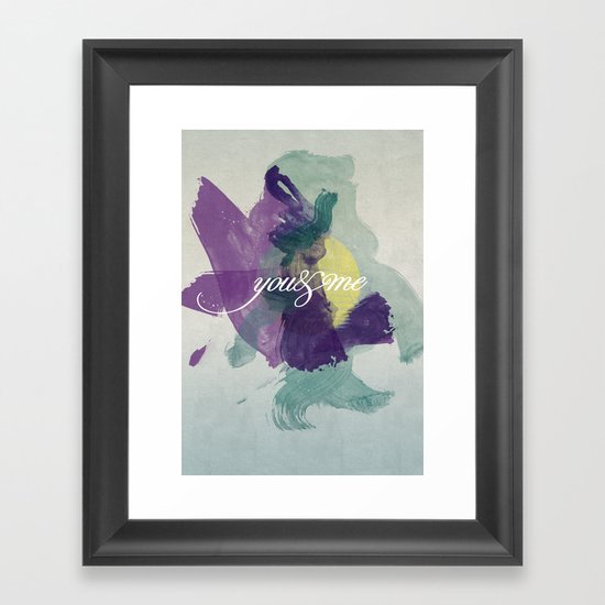 you&me Framed Art Print