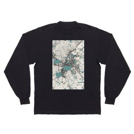 Bratislava, Slovakia - Map Collage Long Sleeve T-shirt