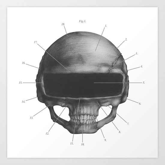 Anatomy of Daft Punk Art Print