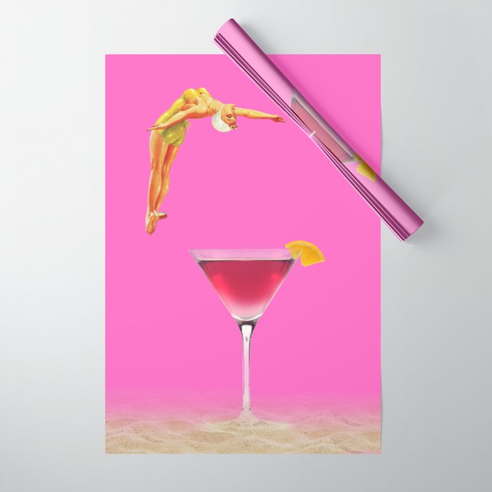 Pink lemonade cocktail - Drinks on the beach and aperitifs! Wrapping Paper