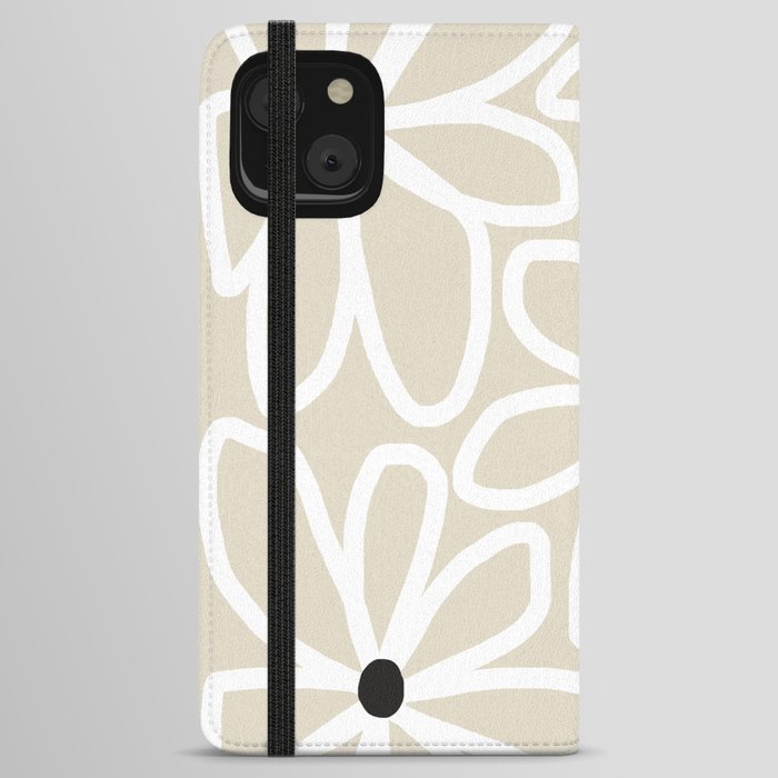 Daisy chain - neutral iPhone Wallet Case
