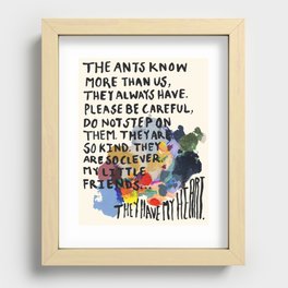 The Ants Know More Recessed Framed Print