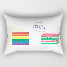 Rainbow Cake VS Kueh Lapis Rectangular Pillow