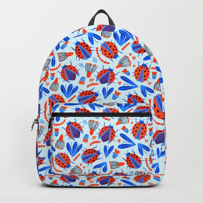 Classic Ladybug Botanical  Backpack