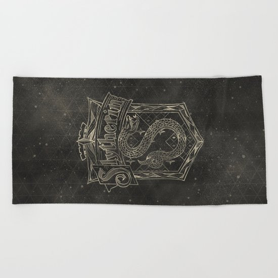 Slytherin House Beach Towel