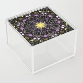 Neon Pride Series - Non-Binary Mandala Acrylic Box