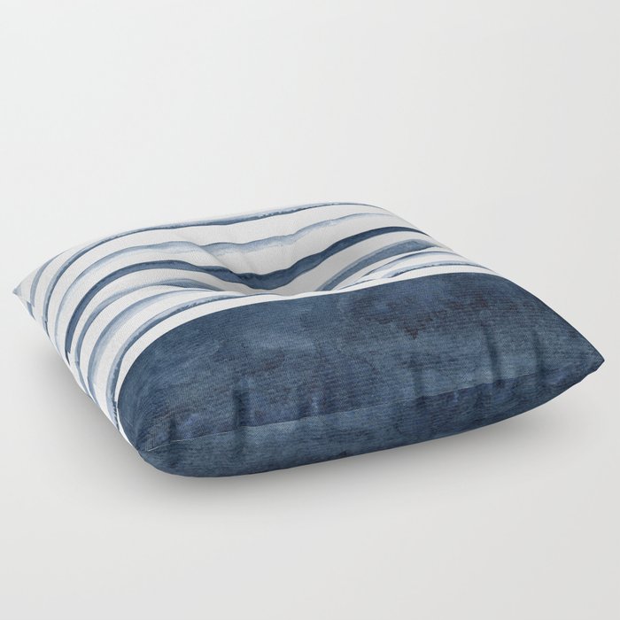 Stripes | Watercolor Pattern Floor Pillow