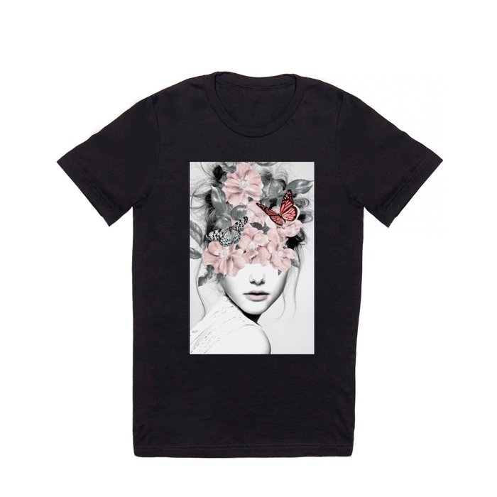 WOMAN WITH FLOWERS 10 T Shirt