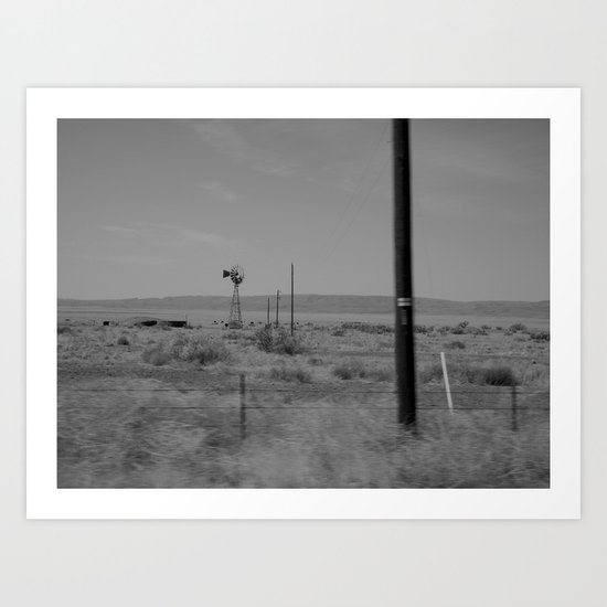 on the way to Marfa #2 Art Print