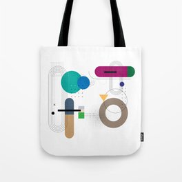 Abstract Geometric Shapes Modern Tote Bag