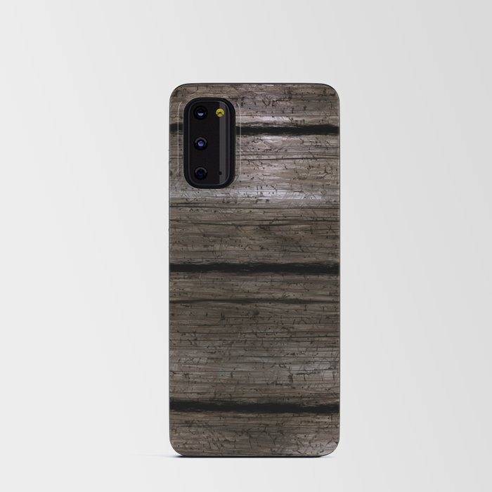Brown textured wooden surface Android Card Case