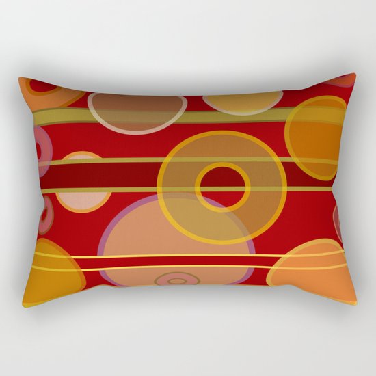 Circles, Lines & Colors #2 Rectangular Pillow