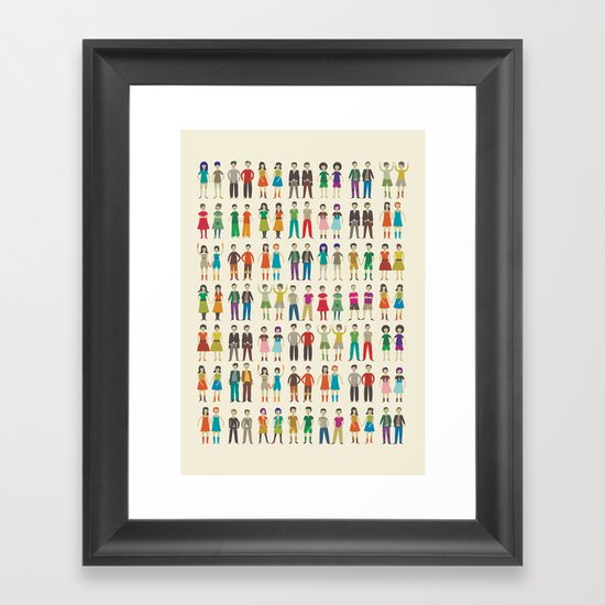 Identical Twins Framed Art Print