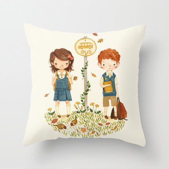 Back to School Throw Pillow