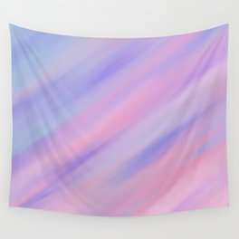 A Colorful Mix of Blue and Pink Wall Tapestry
