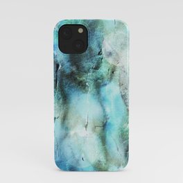 Abstract Blue Art Blue Opal And Blue Topaz iPhone Case
