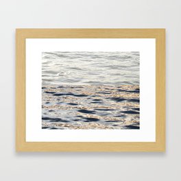Silver to Blue and Gold | Gold Framed Art Print