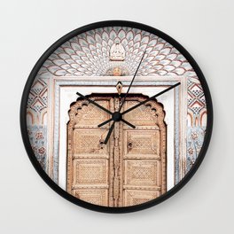 India Poster VI Wall Clock