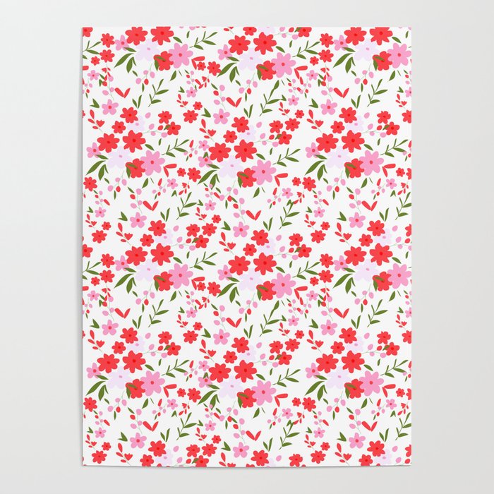 Flowers pattern Poster
