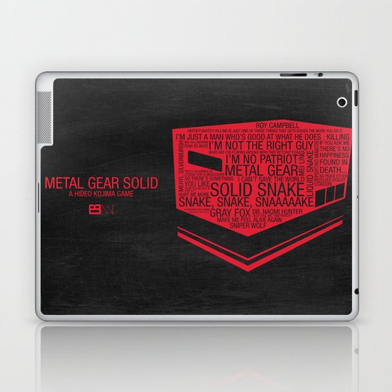 Metal Gear Solid Typography Laptop & iPad Skin