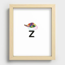 "z?" Recessed Framed Print