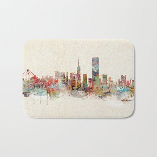 san francisco california Bath Mat