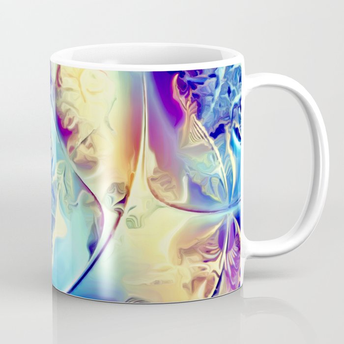 Etched Glass Abstract Coffee Mug